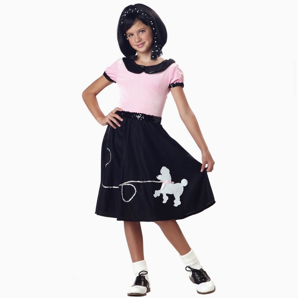 California Costumes 50's Hop with Poodle Skirt Child Halloween Costume